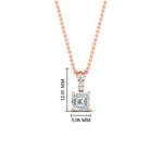 Load image into Gallery viewer, 0.75-ct-asscher-cut-pave-diamond-bail-pendant-in-rose-gold-fdpd11636asangle1-5.00mm-nl-rg-hw.jpg?v=1769514551