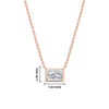 Load image into Gallery viewer, 0.75-ct-east-west-radiant-cut-bezel-diamond-pendant-in-rose-gold-fdpd11763raangle1-0.75ct-nl-rg-hw.jpg