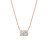 Load image into Gallery viewer, 0.75-ct-east-west-radiant-cut-bezel-diamond-pendant-in-rose-gold-fdpd11763raangle1-0.75ct-nl-rg.jpg