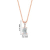 Load image into Gallery viewer, 0.75-ct-emerald-cut-diamond-necklace-with-pave-bail-in-rose-gold-fdpd11636emangle1-6.5X4.5mm-nl-rg-hw.jpg?v=1769514555