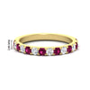 Load image into Gallery viewer, 0.75-ct-french-pave-round-pink-sapphire-stackable-band-in-yellow-gold-FD8370GSADRPI-0.75CT-NL-YG-HW.jpg