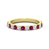 Load image into Gallery viewer, 0.75-ct-french-pave-round-pink-sapphire-stackable-band-in-yellow-gold-FD8370GSADRPI-0.75CT-NL-YG.jpg
