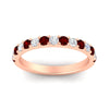 Load image into Gallery viewer, 0.75-ct-french-pave-round-ruby-stackable-band-in-rose-gold-FD8370GRUDRANGLE5-0.75CT-NL-RG.jpg