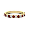 Load image into Gallery viewer, 0.75-ct-french-pave-round-ruby-stackable-band-in-yellow-gold-FD8370GRUDR-0.75CT-NL-YG.jpg