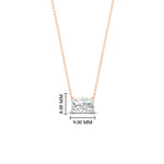 Load image into Gallery viewer, 0.75-ct-horizontal-radiant-cut-diamond-solitaire-pendant-necklace-in-rose-gold-fdpd10700raangle1-0.75ct-nl-rg-hw