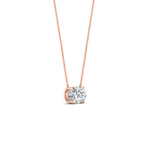 Load image into Gallery viewer, 0.75-ct-oval-solitaire-pendant-east-west-setting-in-rose-gold-fdpd10700ovangle3-0.75ct-nl-rg