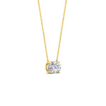 Load image into Gallery viewer, 0.75-ct-oval-solitaire-pendant-east-west-setting-in-yellow-gold-fdpd10700ovangle3-0.75ct-nl-yg