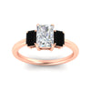 Load image into Gallery viewer, 0.75-ct-radiant-cut-three-stone-black-diamond-engagement-ring-in-rose-gold-fdenr9299ragblackangle5-0.75ct-nl-rg.jpg