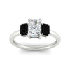 Load image into Gallery viewer, 0.75-ct-radiant-cut-three-stone-black-diamond-engagement-ring-in-white-gold-fdenr9299ragblackangle5-0.75ct-nl-wg.jpg