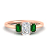 Load image into Gallery viewer, 0.75-ct-radiant-cut-three-stone-emerald-engagement-ring-in-rose-gold-fdenr9299ragemgrsleep-0.75ct-nl-rg.jpg