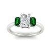 Load image into Gallery viewer, 0.75-ct-radiant-cut-three-stone-emerald-engagement-ring-in-white-gold-fdenr9299ragemgrangle5-0.75ct-nl-wg.jpg