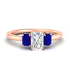 Load image into Gallery viewer, 0.75-ct-radiant-cut-three-stone-sapphire-engagement-ring-in-rose-gold-fdenr9299ragsablsleep-0.75ct-nl-rg.jpg