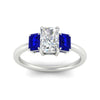 Load image into Gallery viewer, 0.75-ct-radiant-cut-three-stone-sapphire-engagement-ring-in-white-gold-fdenr9299ragsablangle5-0.75ct-nl-wg.jpg