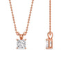 Load image into Gallery viewer, 0.75-ct.-diamond-princess-cut-solitaire-necklace-in-rose-gold-FDPD8469ANGLE3-PR-0.75-RG.jpg?v=1758712604
