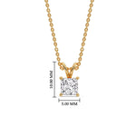 Load image into Gallery viewer, 0.75-ct.-diamond-princess-cut-solitaire-necklace-in-yellow-gold-FDPD8469ANGLE1-PR-0.75-YG-HW-HW.jpg?v=1758712604