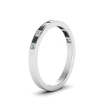 Load image into Gallery viewer, 0.75-ct.-princess-cut-channel-wedding-ring-with-black-diamond-in-950-Platinum-FD8382-0.75CTBGBLACKANGLE2-NL-WG