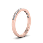 Load image into Gallery viewer, 0.75-ct.-princess-cut-diamond-channel-wedding-ring-in-18K-rose-gold-FD8382-0.75CTBANGLE2-NL-RG