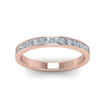 Load image into Gallery viewer, 0.75-ct.-princess-cut-diamond-channel-wedding-ring-in-18K-rose-gold-FD8382-0.75CTBANGLE5-NL-RG