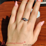 Load image into Gallery viewer, Twist 3 Stone Engagement Ring