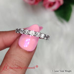 Load image into Gallery viewer, 5 Stone Round Cut 1 Carat Diamond Band