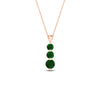 Load image into Gallery viewer, 1-carat-3-stone-emerald-necklace-pendant-in-rose-gold-FDPD11293GEMGRANGLE1-1.00CT-NL-RG_ee30bce1-fe52-49f4-a3b7-bdcdedfda71f.jpg?v=1752569872