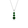 Load image into Gallery viewer, 1-carat-3-stone-emerald-necklace-pendant-in-white-gold-FDPD11293GEMGRANGLE1-1.00CT-NL-WG.jpg?v=1752569873