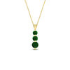 Load image into Gallery viewer, 1-carat-3-stone-emerald-necklace-pendant-in-yellow-gold-FDPD11293GEMGRANGLE1-1.00CT-NL-YG.jpg?v=1752569872