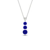 Load image into Gallery viewer, 1-carat-3-stone-sapphire-necklace-pendant-in-white-gold-FDPD11293GSABLANGLE1-1.00CT-NL-WG.jpg?v=1752569873