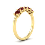 Load image into Gallery viewer, 1-carat-5-stone-anniversary-ruby-wedding-ring-band-in-yellow-gold-FDENS141ROBGRUDRANGLE2-1.00CT-NL-YG