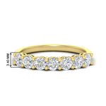 Load image into Gallery viewer, 1-carat-7-round-diamond-anniversary-band-ring-in-yellow-gold-FD8008B7-1.00CT-NL-YG-HW