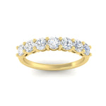 Load image into Gallery viewer, 1-carat-7-round-diamond-anniversary-band-ring-in-yellow-gold-FD8008B7ANGLE5-1.00CT-NL-YG