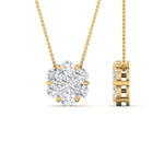 Load image into Gallery viewer, 1-carat-round-cut-diamond-7-stone-cluster-flower-women-pendant-in-fdpd10840-1-00-ct-fancy-1-yg