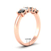 Load image into Gallery viewer, 1-carat-Five-stone-emerald-cut-black-diamond-anniversary-band-in-rose-gold-fdwb8008emblackangle2-1.00ct-nl-rg-hw
