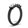 Load image into Gallery viewer, 1-carat-Five-stone-emerald-cut-diamond-anniversary-band-in-black-gold-fdwb8008emangle2-1.00ct-nl-bg-hw