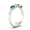 Load image into Gallery viewer, 1-carat-Five-stone-emerald-cut-emerald-anniversary-band-in-white-gold-fdwb8008emgemgrangle2-1.00ct-nl-wg-hw