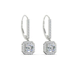 Load image into Gallery viewer, 1-carat-asscher-cut-halo-diamond-lever-back-earrings-in-white-gold-FDEAR11235ASANGLE3-1.00-CT-NL-WG