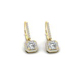 Load image into Gallery viewer, 1-carat-asscher-cut-halo-diamond-lever-back-earrings-in-yellow-gold-FDEAR11235ASANGLE4-1.00-CT-NL-YG