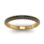 Load image into Gallery viewer, 1-carat-black-diamond-micro-pave-eternity-band-in-yellow-gold-FD-EWB9202GBLACK-NL-YG-GS