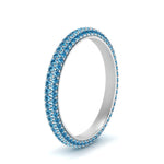 Load image into Gallery viewer, 1-carat-blue-topaz-micro-pave-eternity-band-in-white-gold-FD-EWB9202GICBLTO-NL-WG-GS
