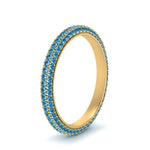 Load image into Gallery viewer, 1-carat-blue-topaz-micro-pave-eternity-band-in-yellow-gold-FD-EWB9202GICBLTO-NL-YG-GS