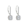 Load image into Gallery viewer, 1-carat-cushion-cut-halo-lever-back-earrings-in-white-gold-FDEAR-11235CU-1.00CT-NL-WG