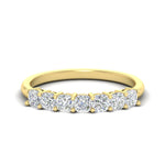 Load image into Gallery viewer, 1-carat-cushion-cut-seven-stone-diamond-wedding-band-in-yelllow-gold-fdwb9497cusleep-1.00ct-nl-yg?v=1773313156