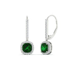 Load image into Gallery viewer, 1-carat-cushion-emerald-halo-lever-back-earrings-in-white-gold-FDEAR11235CUGEMGR-1.00CT-NL-WG