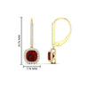 Load image into Gallery viewer, 1-carat-cushion-ruby-halo-lever-back-earrings-in-yellow-gold-FDEAR11235CUGRUDRANGLE1-1.00CT-NL-YG-HW