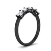 Load image into Gallery viewer, 1-carat-diamond-cushion-5-stone-anniversary-band-in-black-gold-fdwb8008cuangle2-1.00ct-nl-bg?v=1773297291