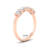 Load image into Gallery viewer, 1-carat-diamond-cushion-5-stone-anniversary-band-in-rose-gold-fdwb8008cuangle2-1.00ct-nl-rg-hw?v=1773297291