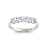 Load image into Gallery viewer, 1-carat-diamond-cushion-5-stone-anniversary-band-in-white-gold-fdwb8008cuangle5-1.00ct-nl-wg?v=1773297291