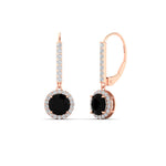 Load image into Gallery viewer, 1-carat-diamond-cute-dangle-halo-round-black-diamond-earrings-in-rose-gold-FDEAR11235ROGBLACK-1.00-CT-NL-RG.jpg