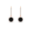 Load image into Gallery viewer, 1-carat-diamond-cute-dangle-halo-round-black-diamond-earrings-in-rose-gold-FDEAR11235ROGBLACK-1.00-CT-NL-RG.jpg