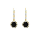 Load image into Gallery viewer, 1-carat-diamond-cute-dangle-halo-round-black-diamond-earrings-in-yellow-gold-FDEAR11235ROGBLACK-1.00-CT-NL-YG.jpg